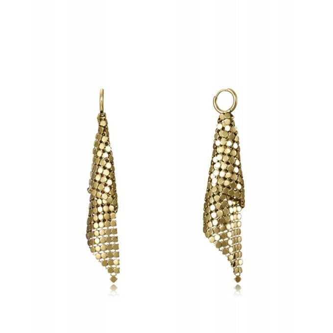 Pendientes Viceroy mujer de acero dorado con forma de esterilla flexible