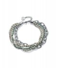 Pulsera Viceroy mujer de acero con tres tiras de cadenas