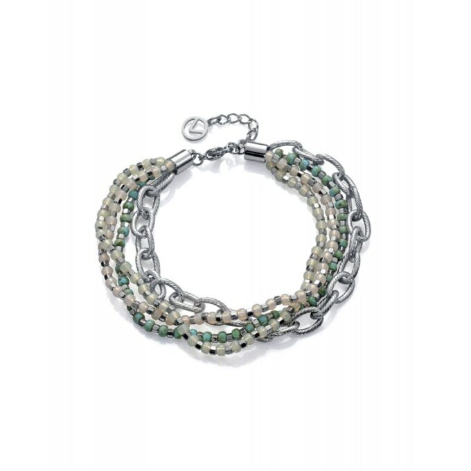 Pulsera Viceroy mujer de acero con tres tiras de cadenas