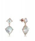 Pendientes Viceroy mujer de plata rosada con madre perla