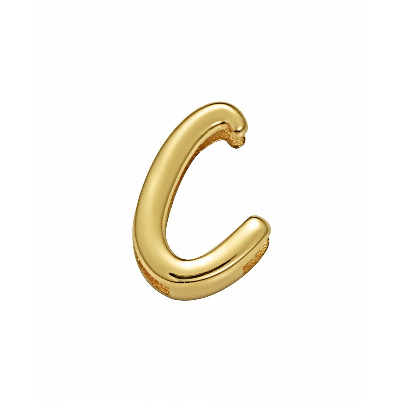 Motivo Viceroy 1359M01012C de mujer en acero dorado letra C para pulsera personalizable