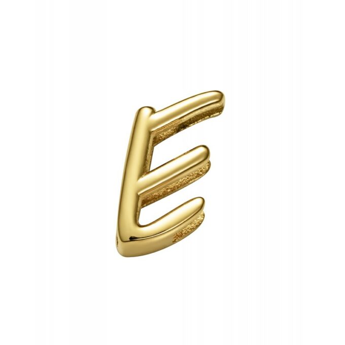 Motivo Viceroy 1359M01012E mujer de acero dorado letra E para pulsera personalizable