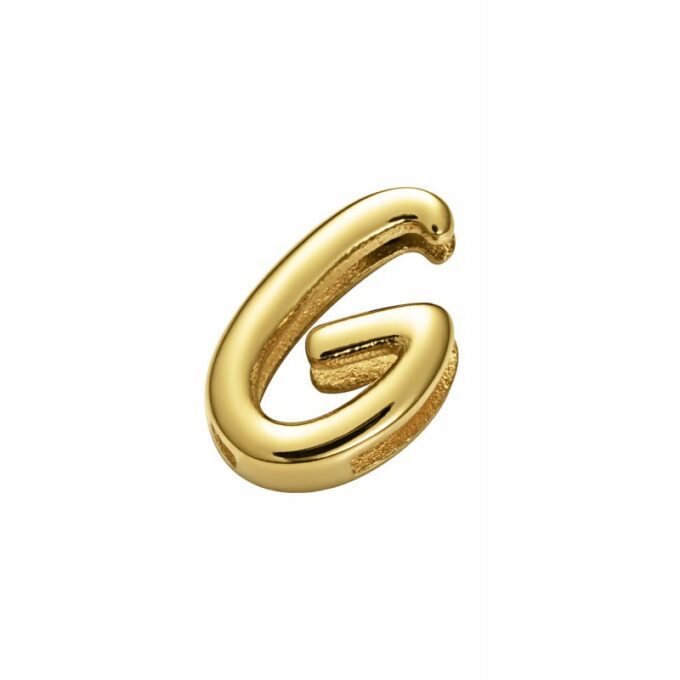 Motivo Viceroy 1359M01012G de mujer en acero dorado letra G para pulsera personalizable