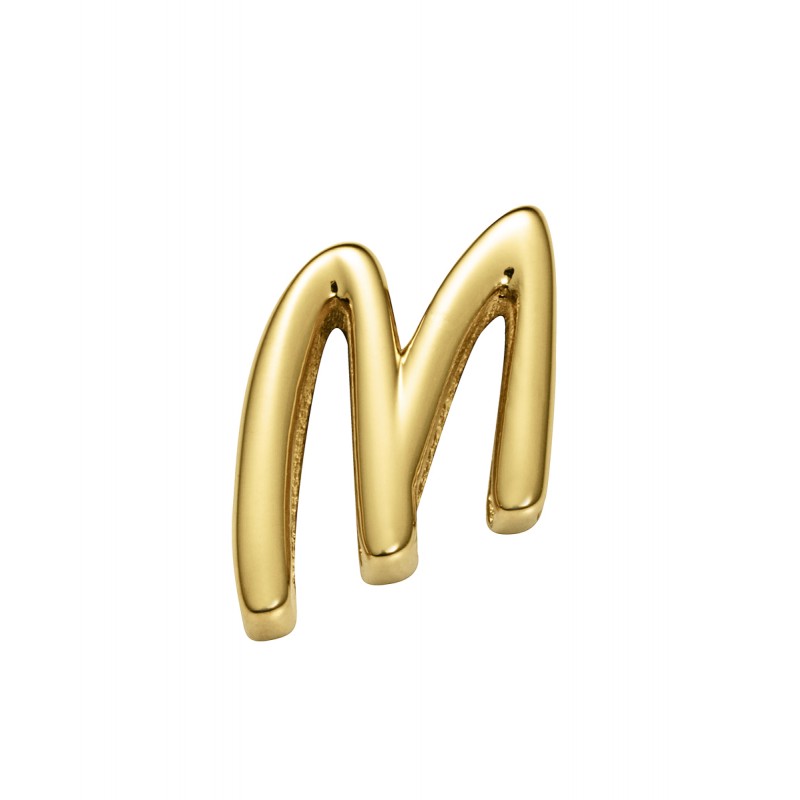 Motivo Viceroy 1359M01012M de mujer en acero dorado letra M para pulsera personalizable