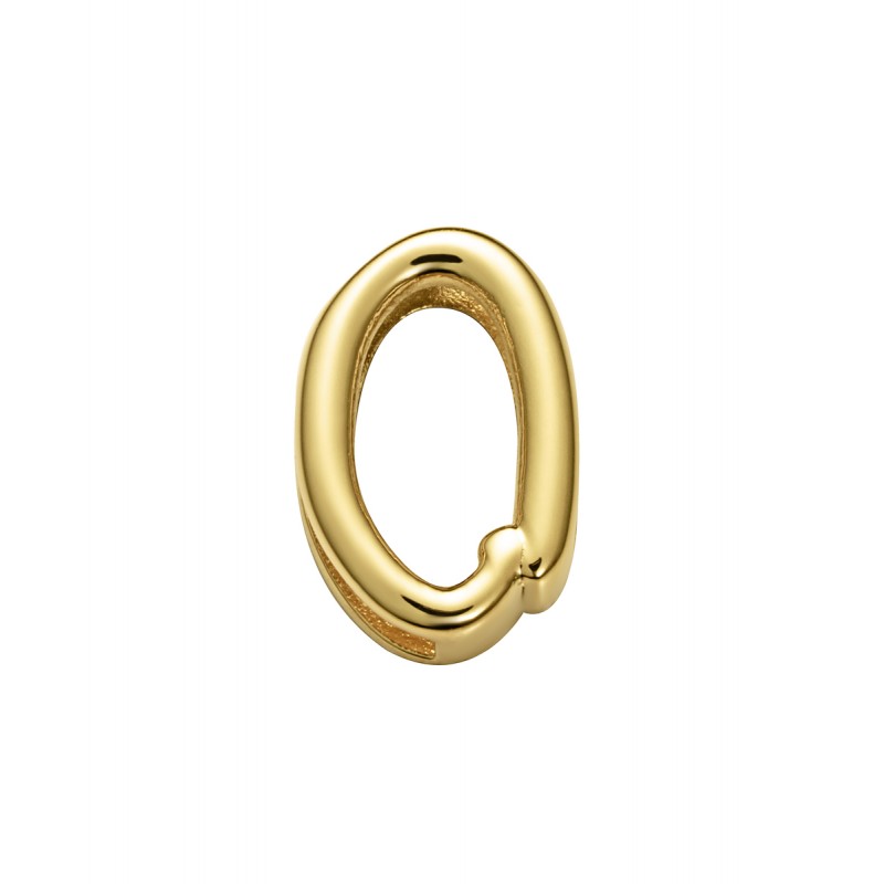 Motivo Viceroy 1359M01012O de mujer en acero dorado letra O para pulsera personalizable