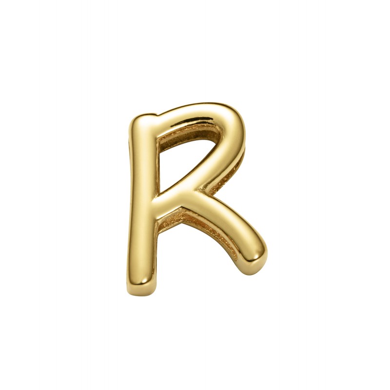 Motivo Viceroy 1359M01012C de mujer en acero dorado letra R para pulsera personalizable