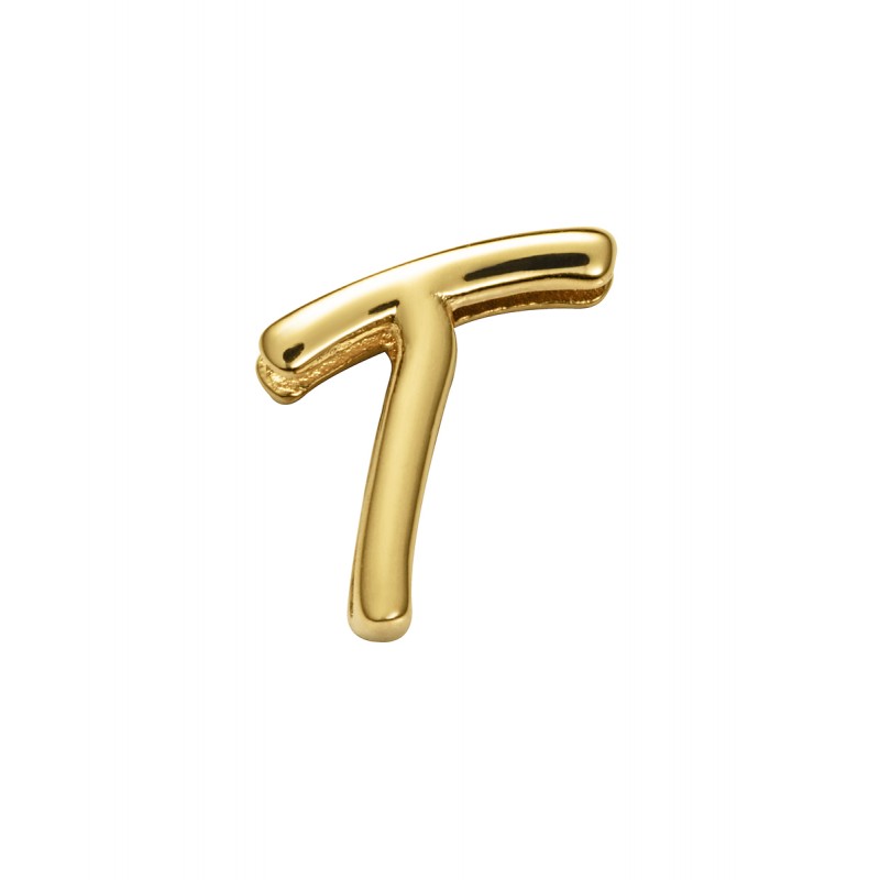 Motivo Viceroy 1359M01012T de mujer en acero dorado letra T para pulsera personalizable