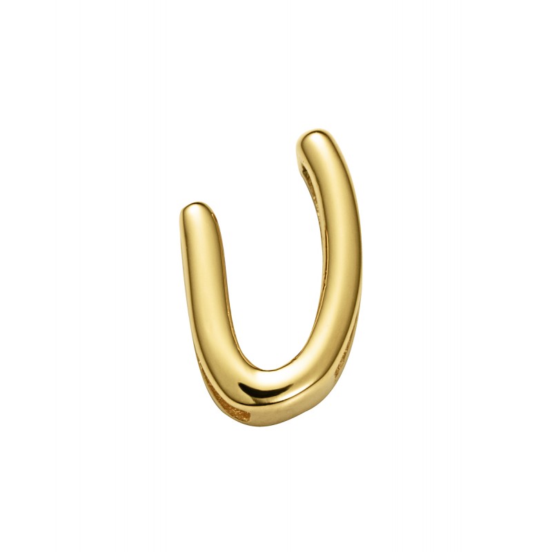 Motivo Viceroy 1359M01012U de mujer en acero dorado letra U para pulsera personalizable