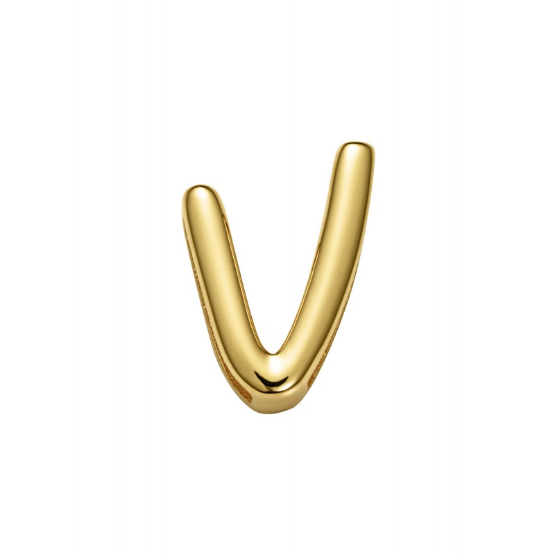 Motivo Viceroy 1359M01012V de mujer en acero dorado letra V para pulsera personalizable