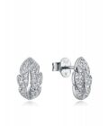 Pendientes Viceroy mujer de plata forma de hojas con circonitas