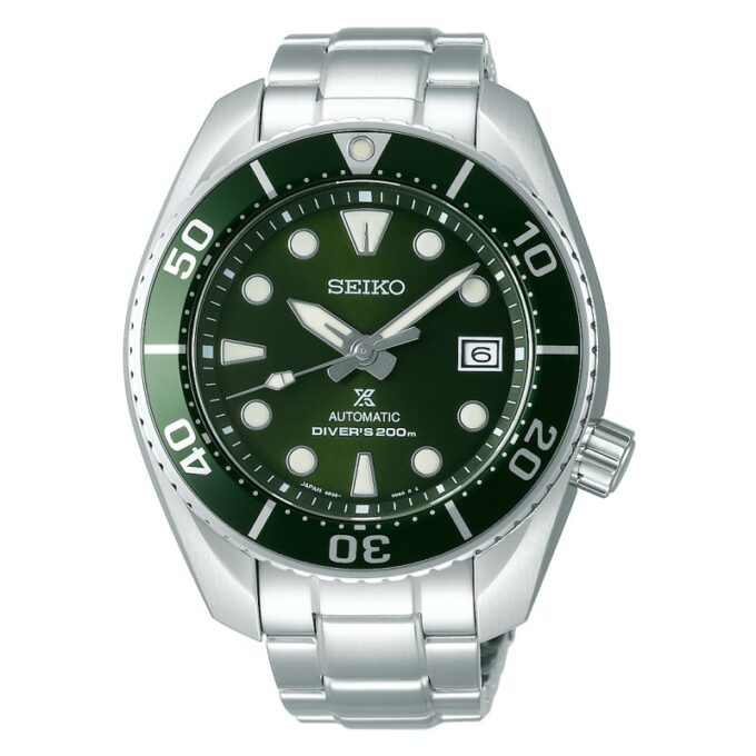 Reloj Seiko SPB103J1 de hombre automático con caja y brazalete de acero y esfera verde