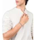 Pulsera Viceroy hombre de acero envejecido con eslabones cuadrados