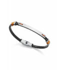 Pulsera Viceroy hombre con placa acero y correa piel azul