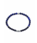 Pulsera Viceroy hombre de acero de bolitas azules y negras