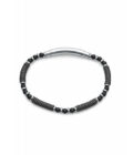 Pulsera Viceroy hombre de acero con cuentas en tonos negros y grises