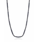 Collar Viceroy de hombre en acero con cuentas en tonos negros y grises