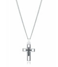 Collar Viceroy 75321C01000 de hombre en acero con cruz bicolor