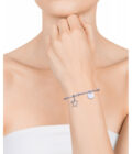 Brazalete Viceroy 1447P01000 de mujer en acero con charms estrella y disco liso