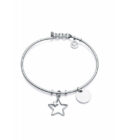 Brazalete Viceroy 1447P01000 de mujer en acero con charms estrella y disco liso