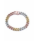 Pulsera Viceroy mujer de acero con eslabones en tres tonos
