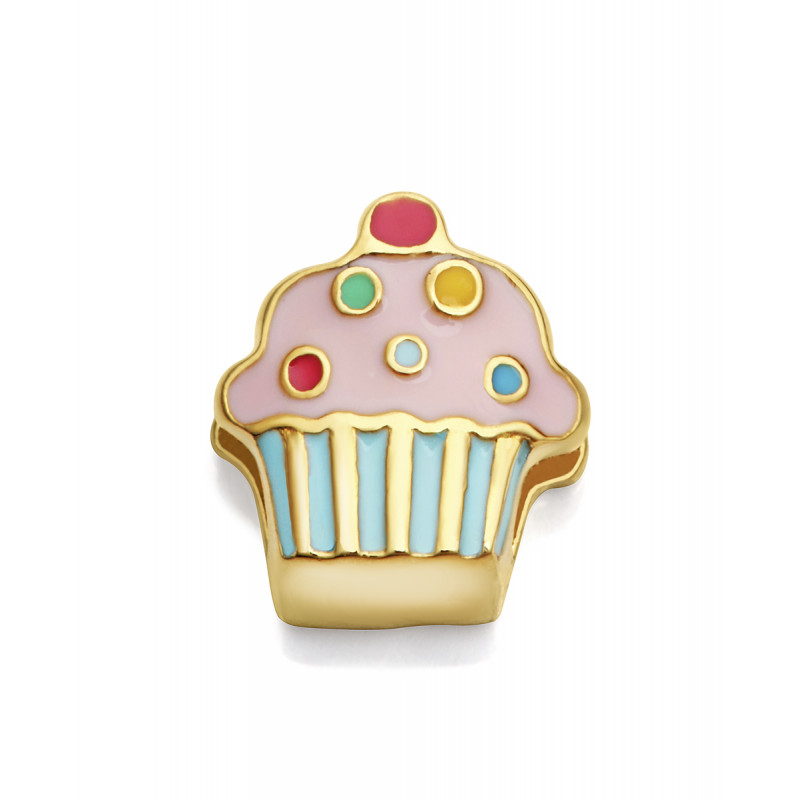 Motivo Viceroy 1408M01012 de niña en acero forma cupcake para pulsera personalizable