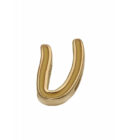 Motivo Viceroy niña acero dorado y esmalte letra U para pulsera personalizable