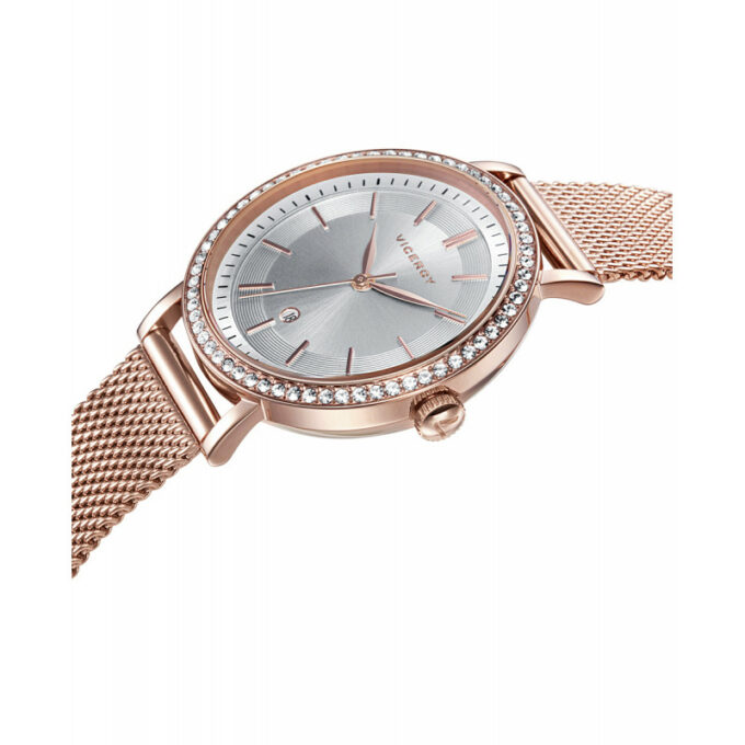 Reloj Viceroy 471110-99 de mujer con malla milanesa de acero IP rosada