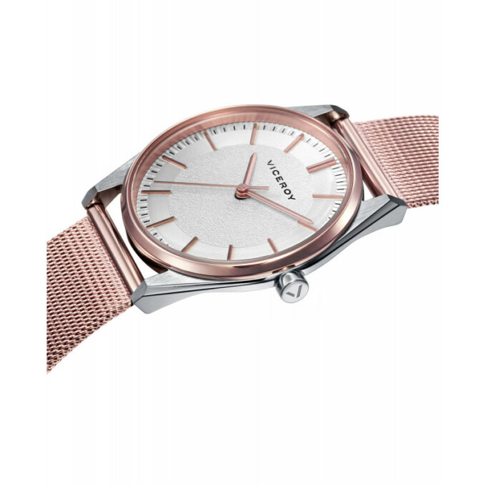 Reloj Viceroy 461146-97 de mujer con malla milanesa de acero IP rosada