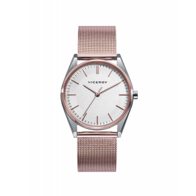 Reloj Viceroy 461146-97 de mujer con malla milanesa de acero IP rosada