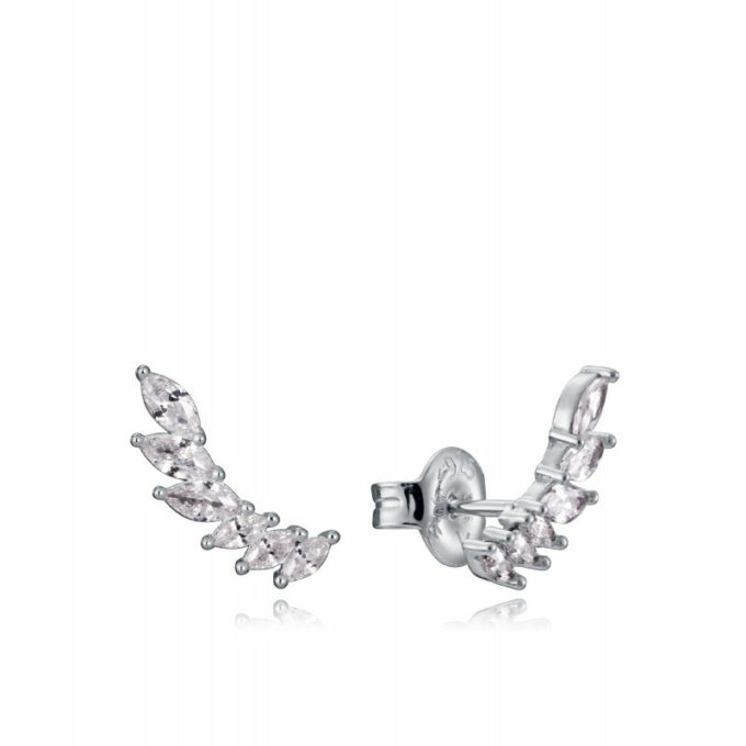 Pendientes Viceroy 13081E000-30 mujer de plata tipo trepadores con 6 circonitas