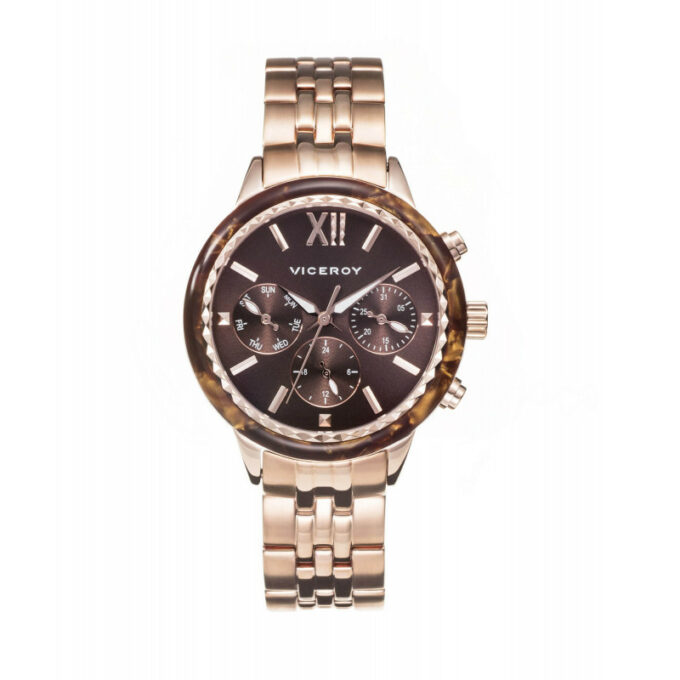 Reloj Viceroy 40930-73 de mujer en acero bicolor IP rosado y esfera rosa