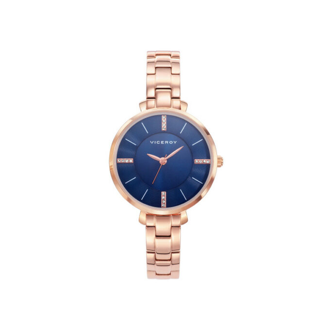 Reloj Viceroy 471062-37 de mujer en acero IP rosado con esfera azul