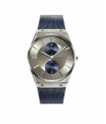 Reloj Viceroy 42327-17 de hombre multifunción en acero con malla milanesa IP azul y esfera gris