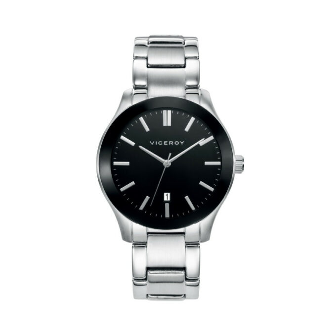 Reloj Viceroy 471053-57 de hombre con caja y brazalete de acero y esfera negra