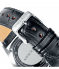 Reloj Viceroy 42233-04 de hombre en acero con correa de piel negra y esfera blanca