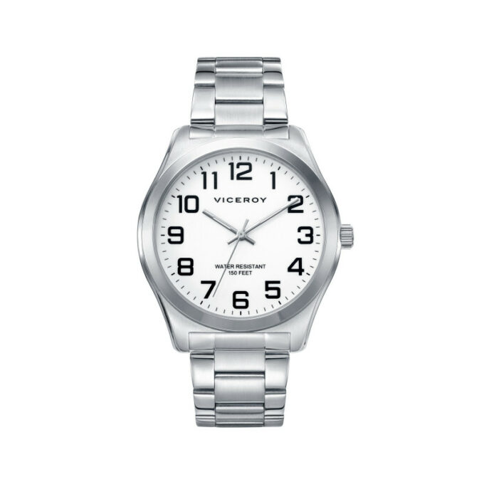 Reloj Viceroy 40513-04 de hombre con caja y brazalete de acero con esfera blanca