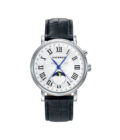 Reloj Viceroy 401031-02 de hombre en acero con correa de piel negra y esfera con fases lunares