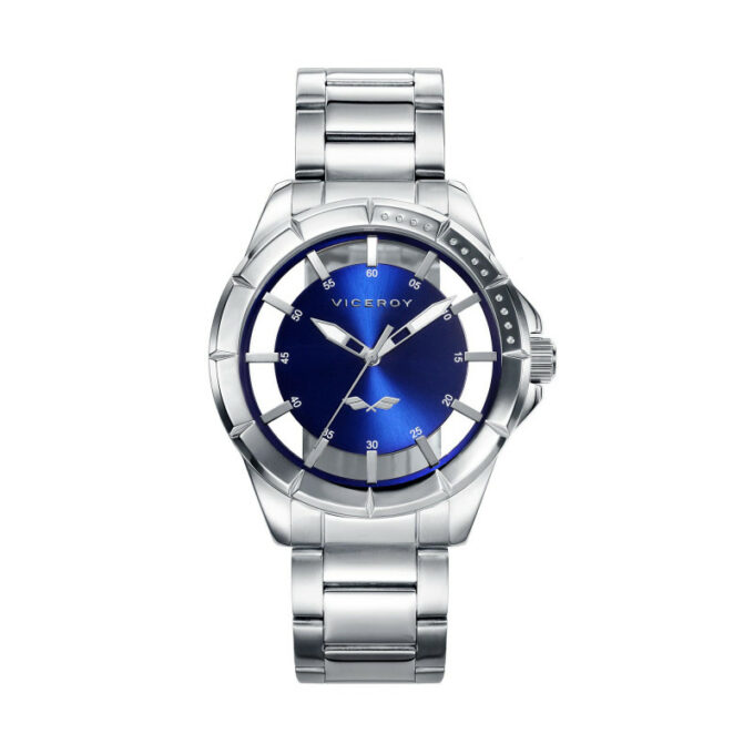 Reloj Viceroy 401051-37 de hombre con caja y brazalete de acero y esfera azul