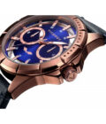 Reloj Viceroy 401049-37 de hombre en acero, correa de piel negra y esfera azul