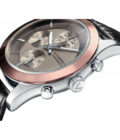 Reloj Viceroy 42295-47 de hombre cronógrafo en acero, correa piel negra y esfera marrón