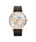 Reloj Viceroy 471143-07 de hombre multifunción en acero, correa marrón y esfera blanca