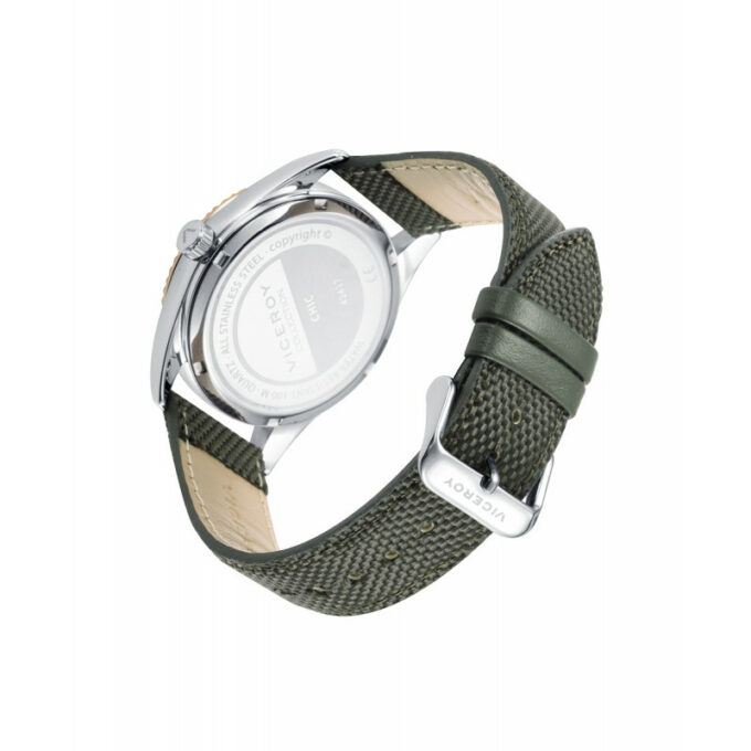 Reloj Viceroy 42437-67 de hombre en acero y correa de nylon verde