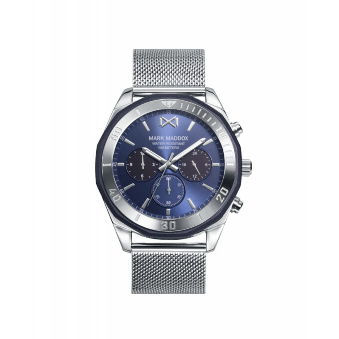 Reloj Mark Maddox HM0127-37 de hombre multifunción en acero y esfera azul