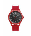 Reloj Mark Maddox HC0115-56 de hombre con caja de aluminio y correa de silicona roja