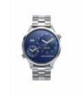 Reloj Marx Maddox HM0116-33 de hombre en acero con esfera azul con dos contadores