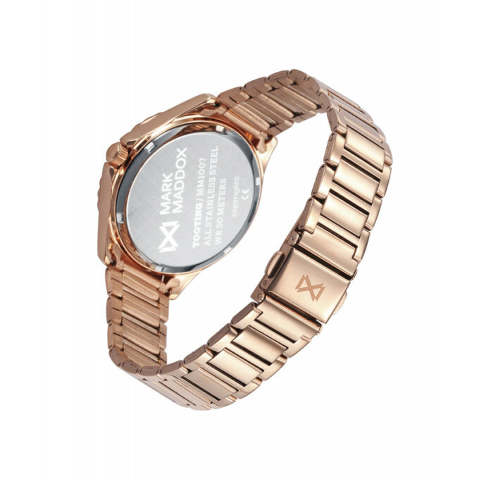 Reloj Mark Maddox MM1007-97 de mujer en acero IP rosado y esfera rosada