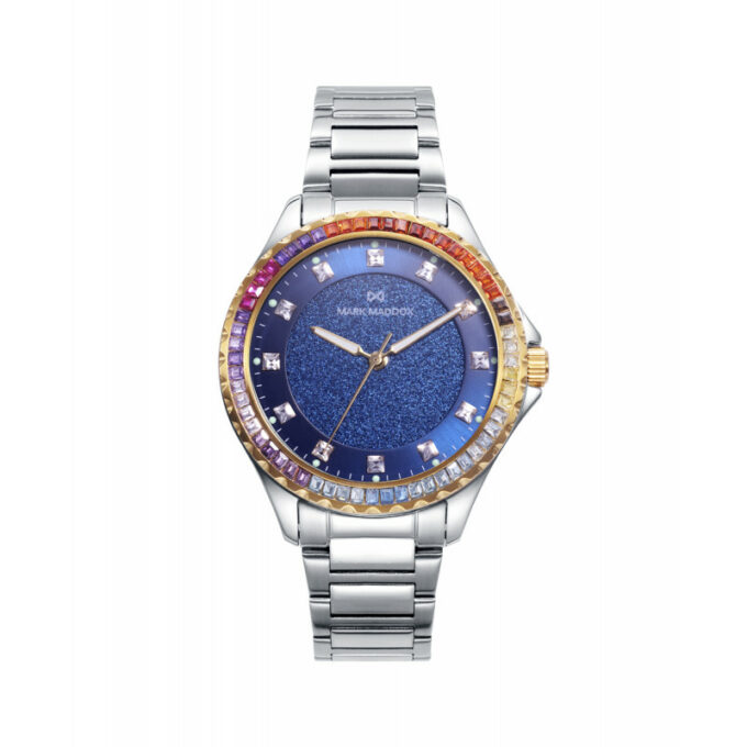 Reloj Mark Maddox MM1007-37 de mujer en acero y esfera azul