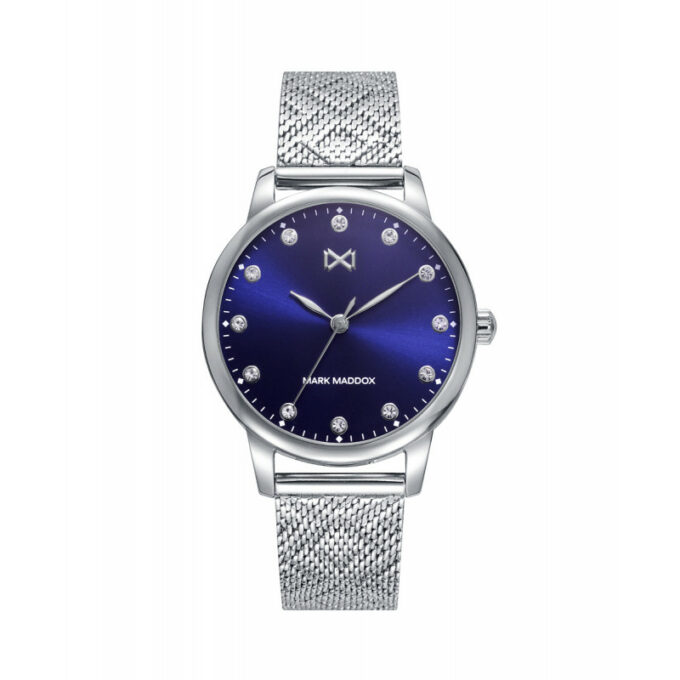 Reloj Mark Maddox MM0134-57 de mujer en acero con malla milanesa y esfera azul