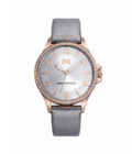 Reloj Mark Maddox MC7123-05 de mujer en acero IP rosado con correa de piel gris