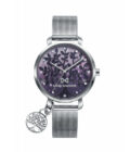 Reloj Mark Maddox MM0123-07 de mujer en acero con malla milanesa y esfera moradacon árbol de la vida